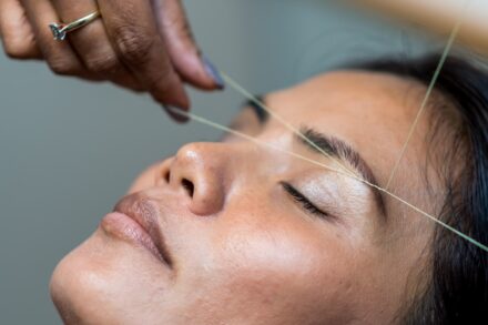 Crystal Healing closeup photography of woman's face