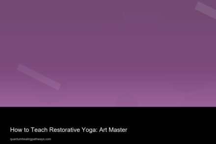 how to teach restorative yoga art master 28339