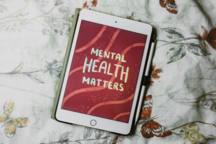 Mental Physical Healing Holistic Approach: How to Transform Your Mind and Body Connection 4 a tablet with the words mental health matters on it