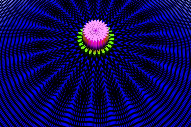 A computer generated image of a circular object