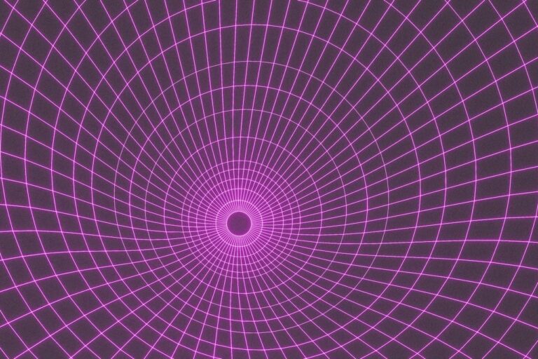 A computer generated image of a purple spiral