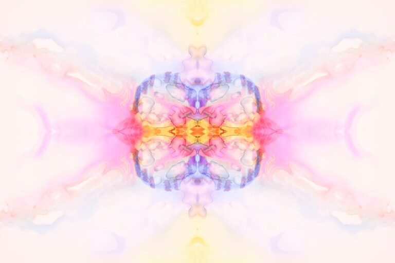 a multicolored image of a flower with a white background