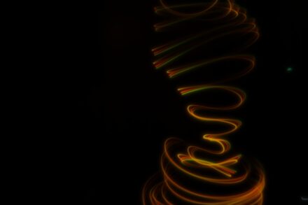 a blurry photo of a spiral of light