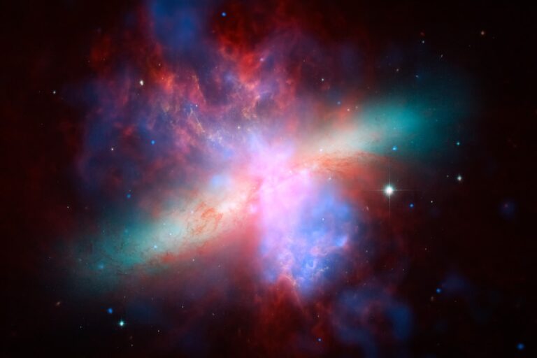 a very large and colorful object in the sky