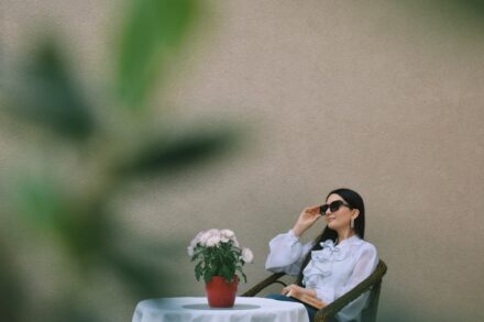 Salt Therapy a person sitting at a table