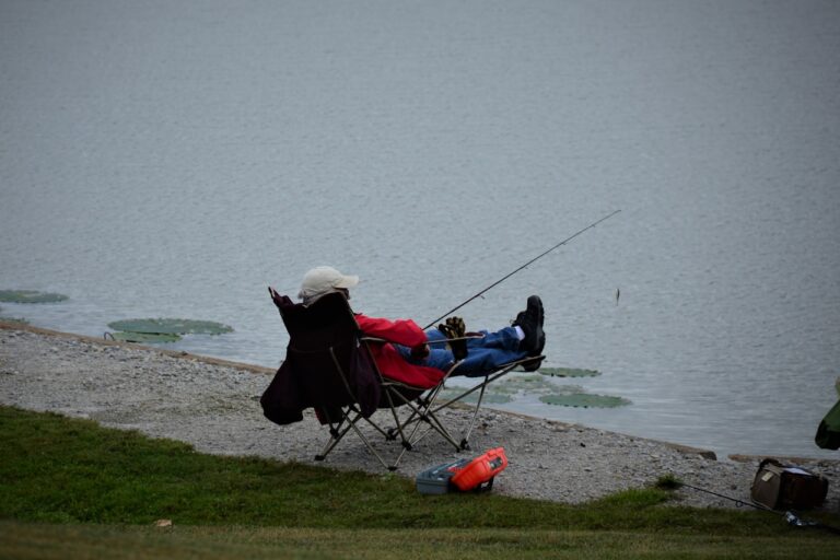 Salt Therapy a man sitting in a chair fishing