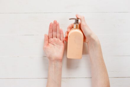 Aromatherapy a person holding a bottle