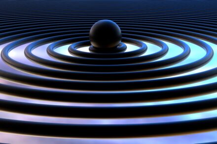 A computer generated image of a circular design