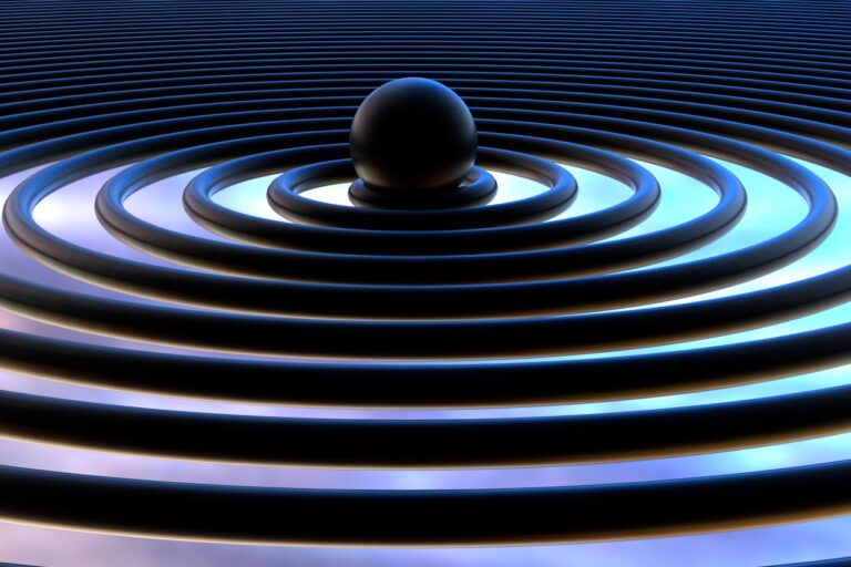 A computer generated image of a circular design