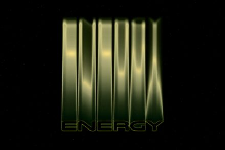 a dark background with the word energy on it